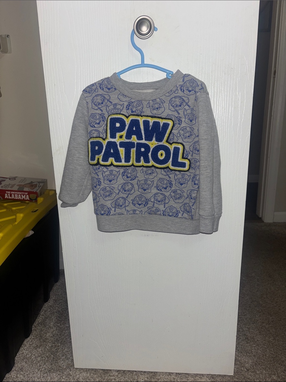 Paw Patrol Gray Kids Sweatshirt with Blue & Yellow Patch